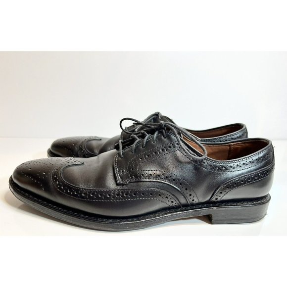 Men’s Allen Edmonds Black Leather Stuttgard Oxford Dress Shoes, Size 9.5D.